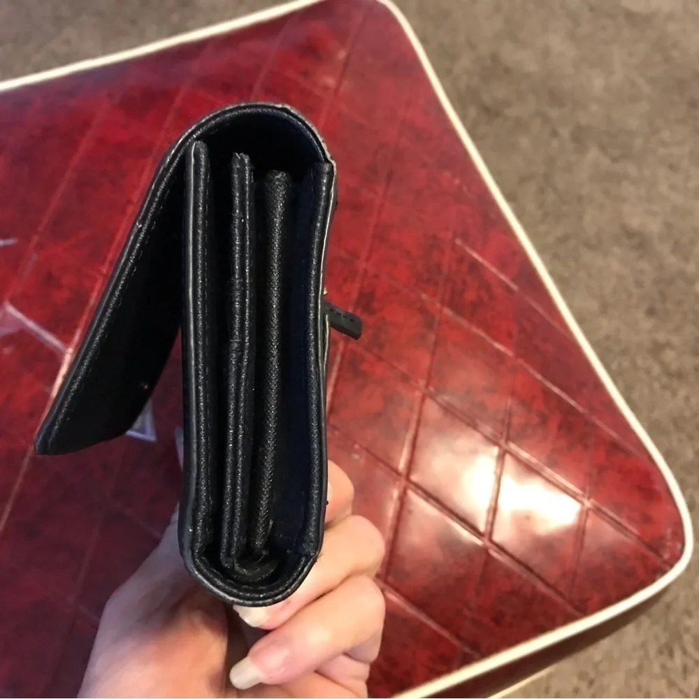 Fossil black leather